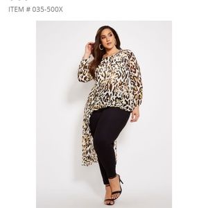 Lined Peplum Blouse with Train Size 28/30